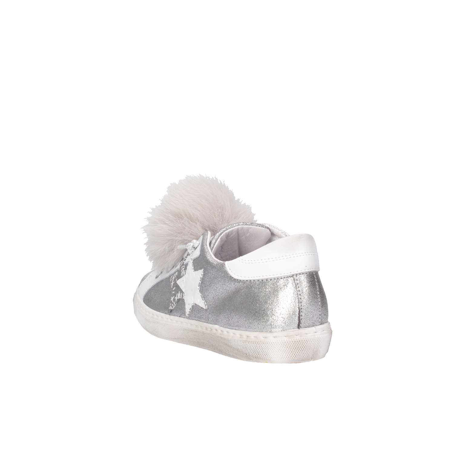 2 Star 2SB1328P B/C Silver / White Shoes Child 