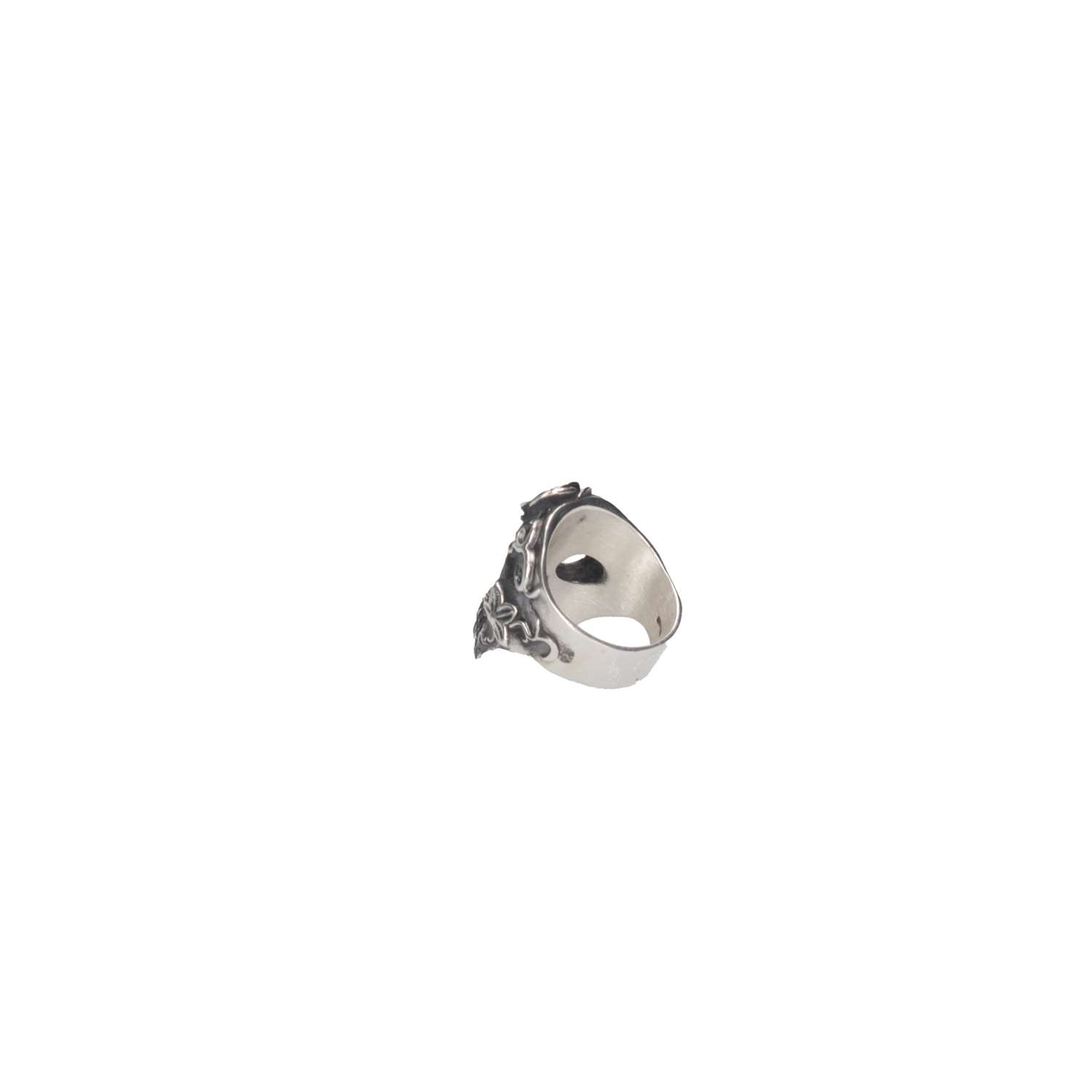 Nicola Scattarella-creazioni AX126 TESCHIO MESSIC Burnished silver Accessories Man 