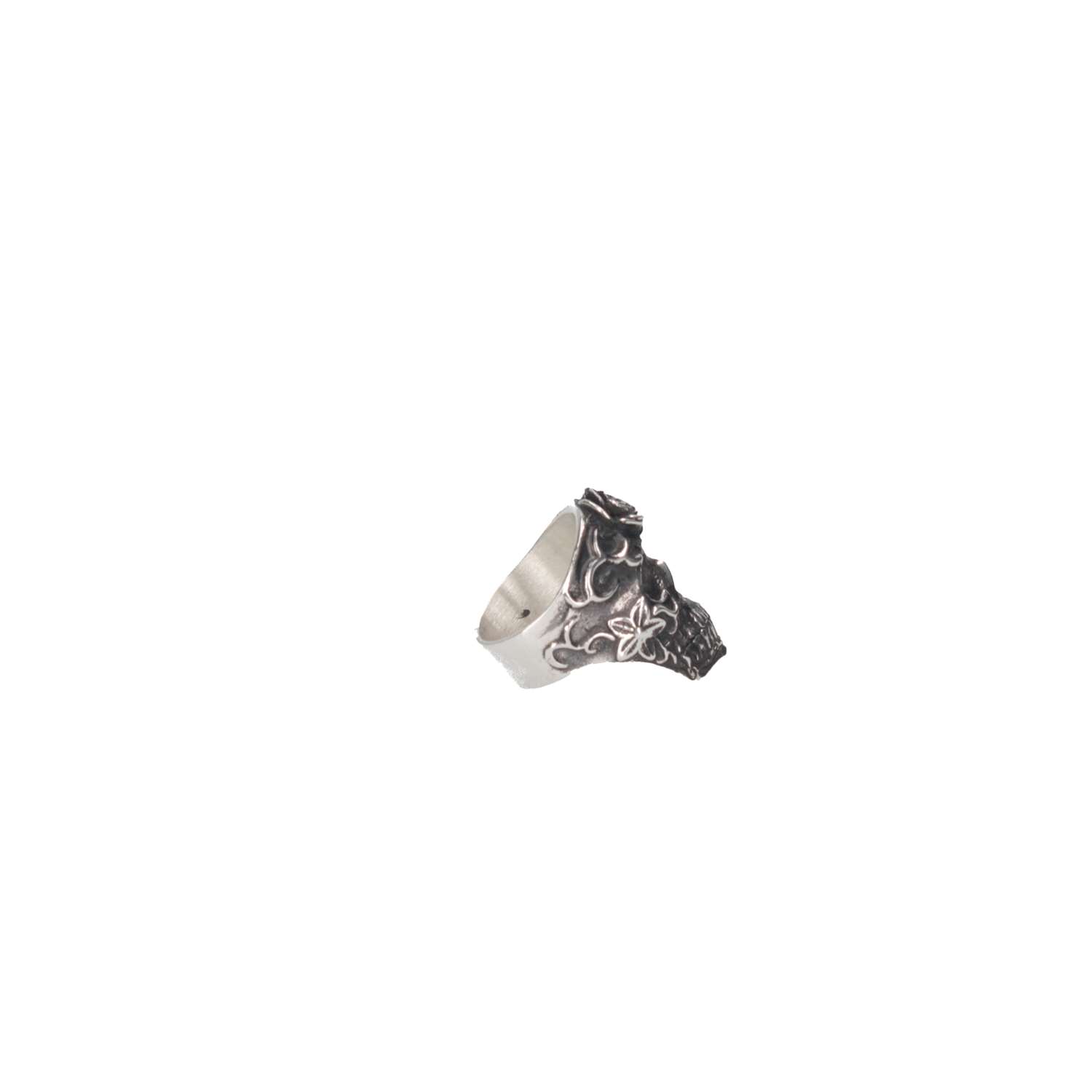 Nicola Scattarella-creazioni AX126 TESCHIO MESSIC Burnished silver Accessories Man 