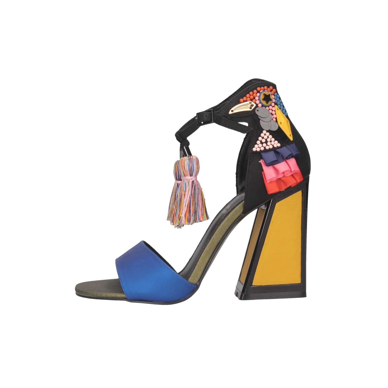 scarpe tacco multicolor