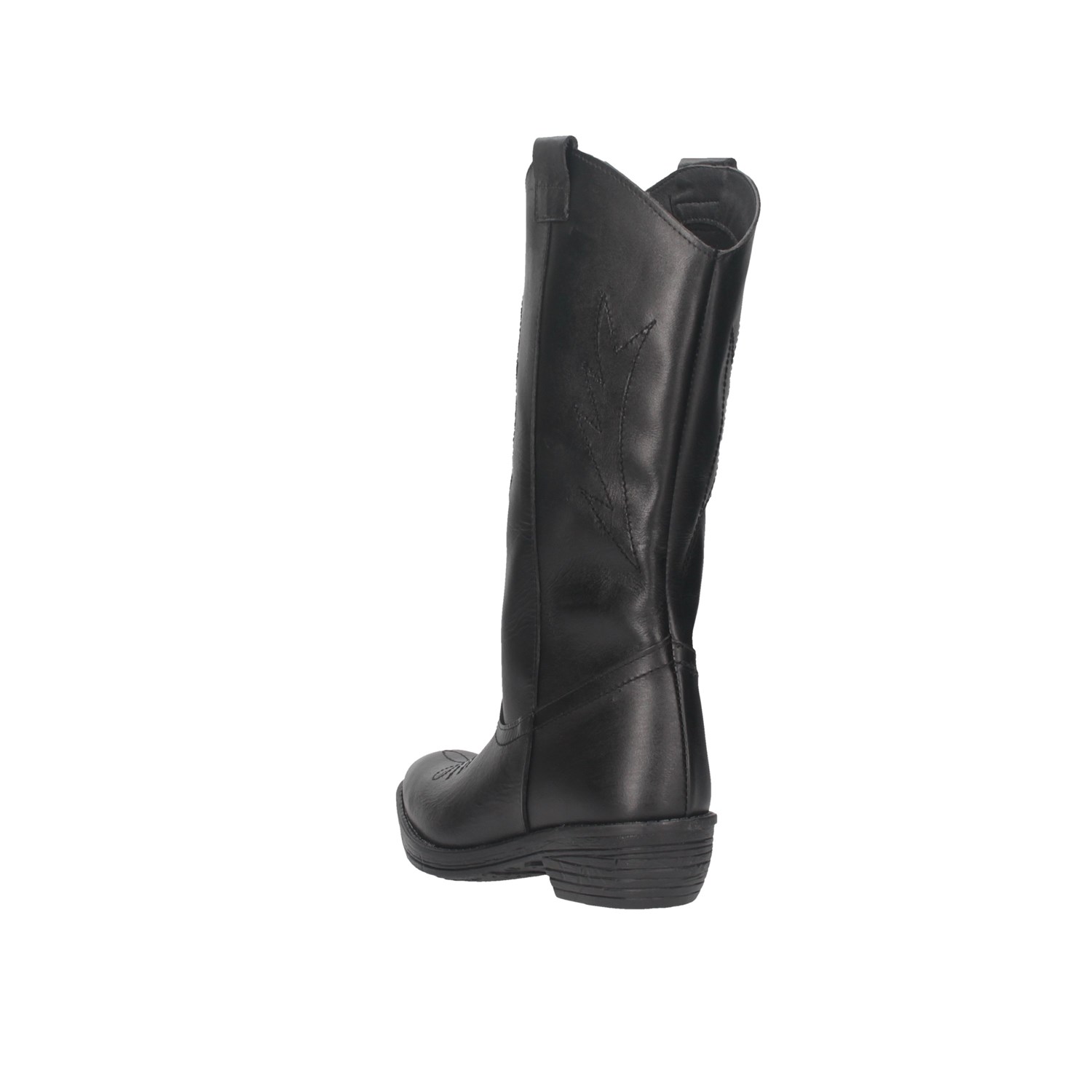 Made In Italy 002 TEXANO Black Shoes Woman 