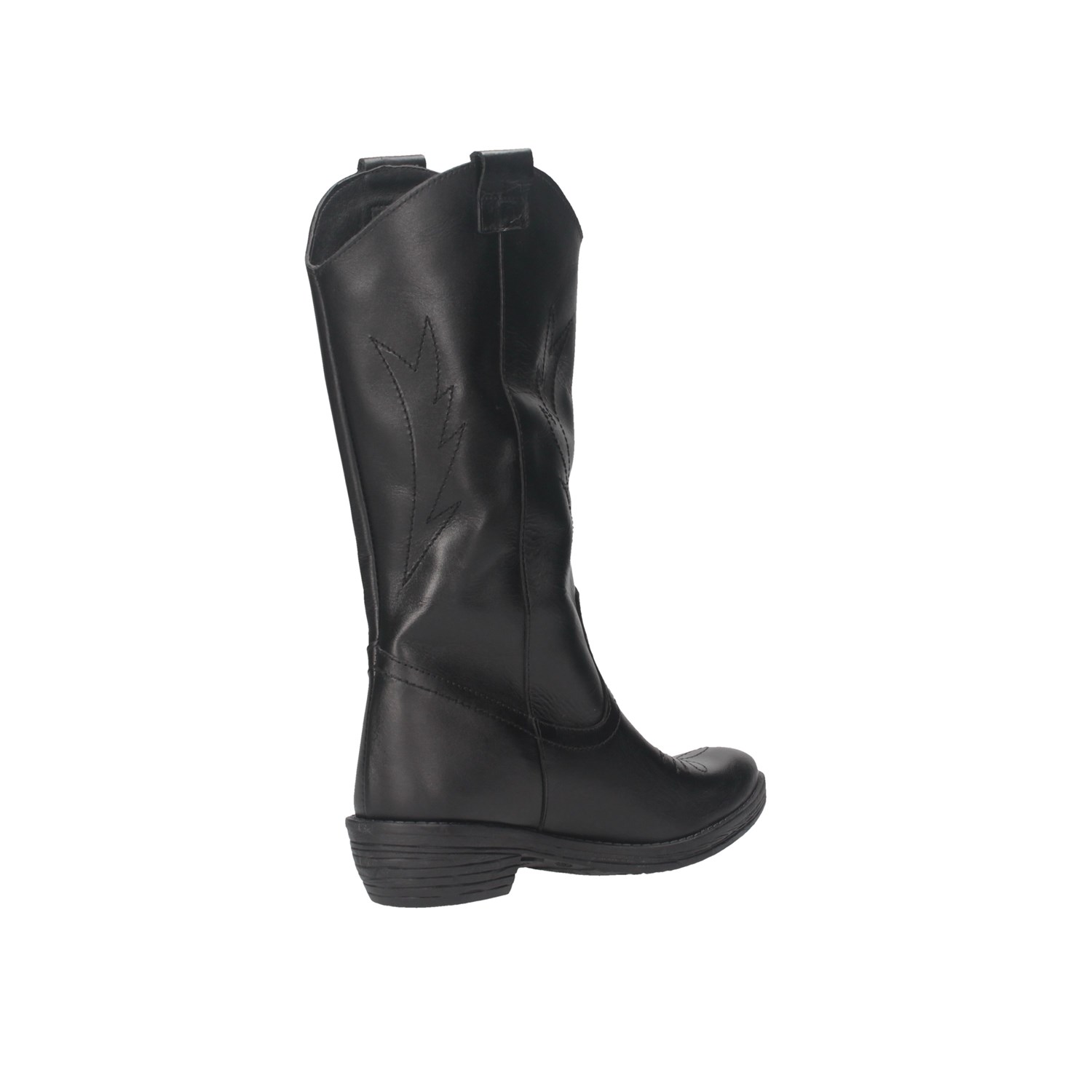 Made In Italy 002 TEXANO Black Shoes Woman 