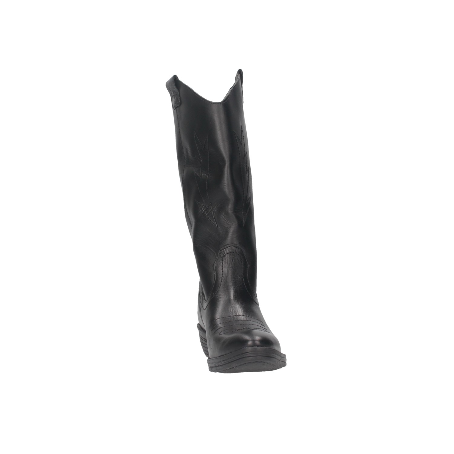 Made In Italy 002 TEXANO Black Shoes Woman 