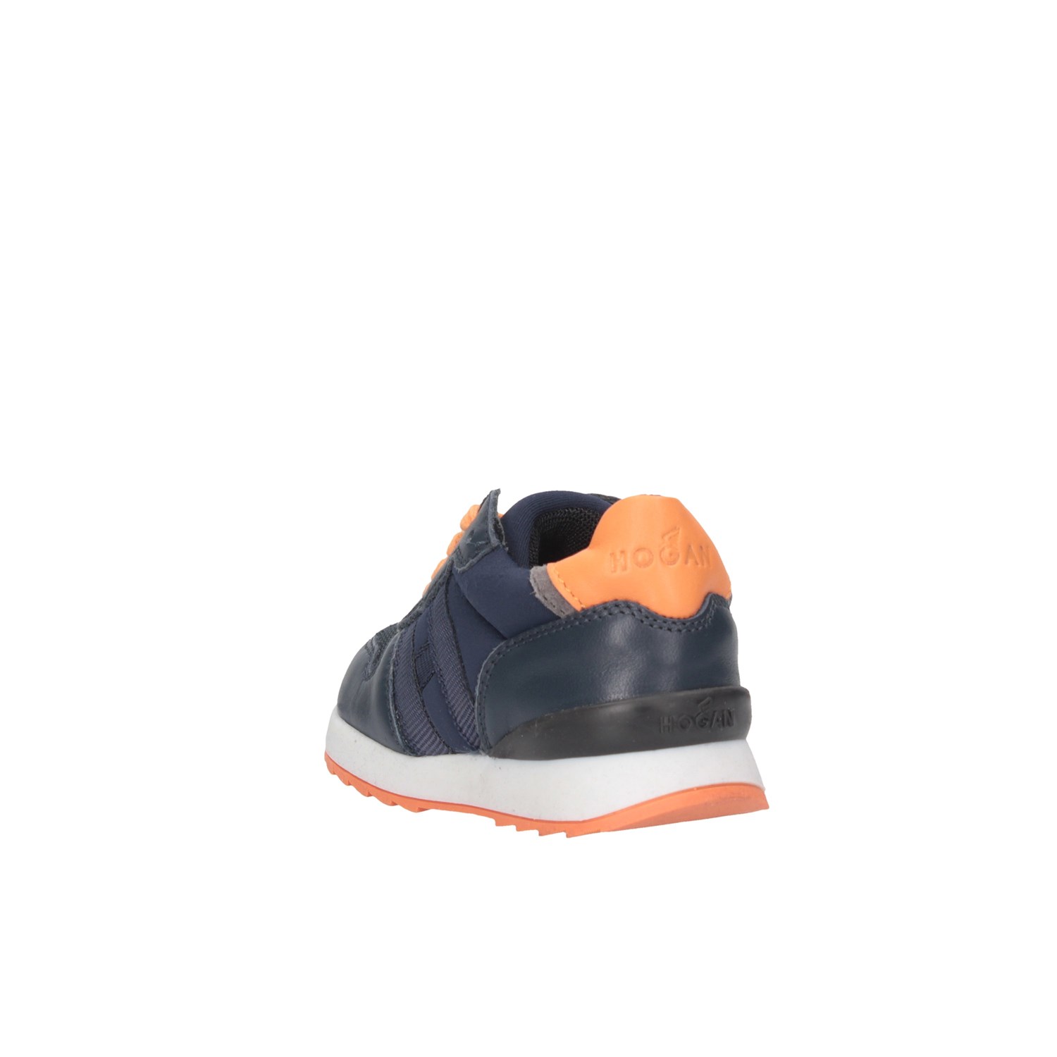 Hogan Junior HXT4840CF90MB9748S Blue / Orange Shoes Child 