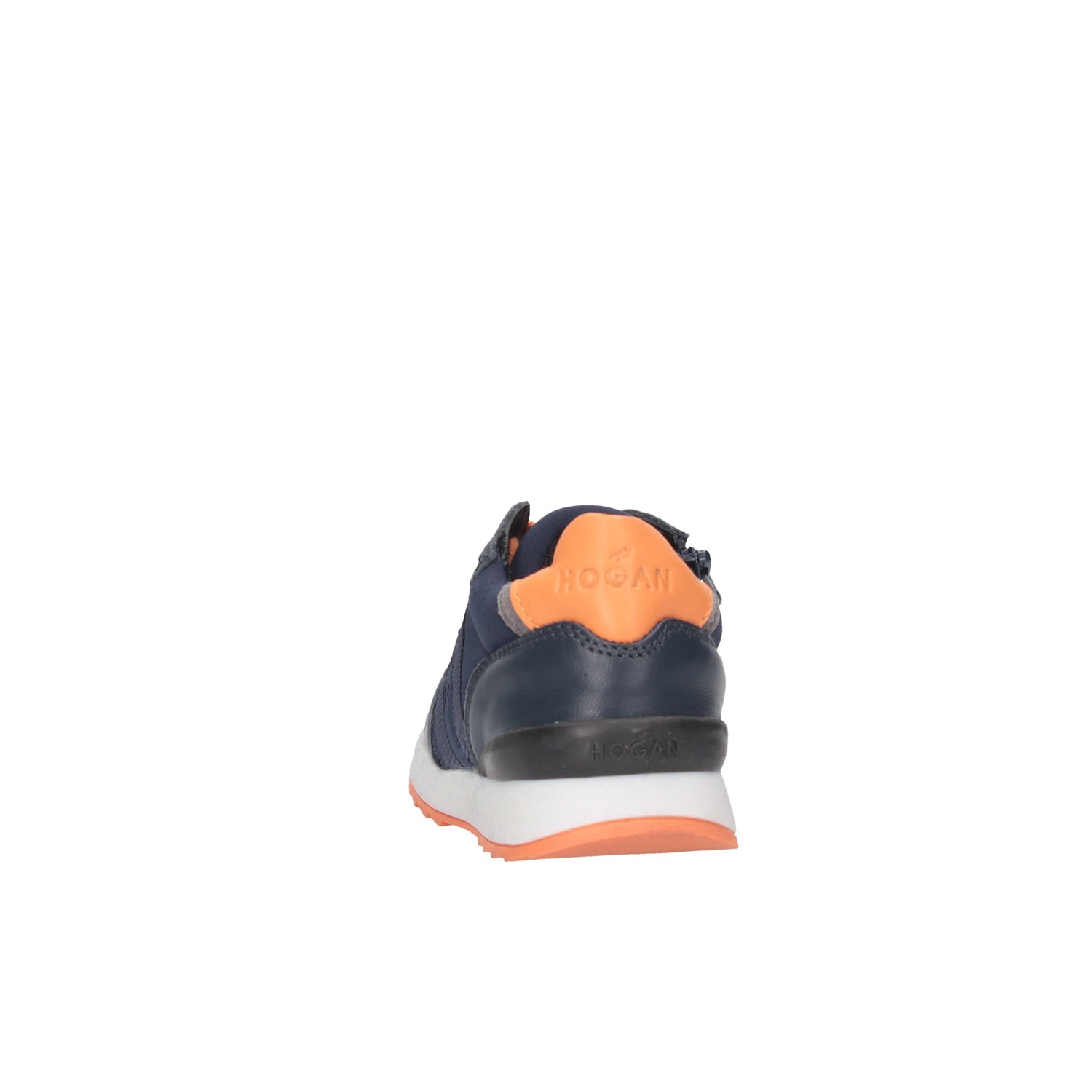 Hogan Junior HXT4840CF90MB9748S Blue / Orange Shoes Child 