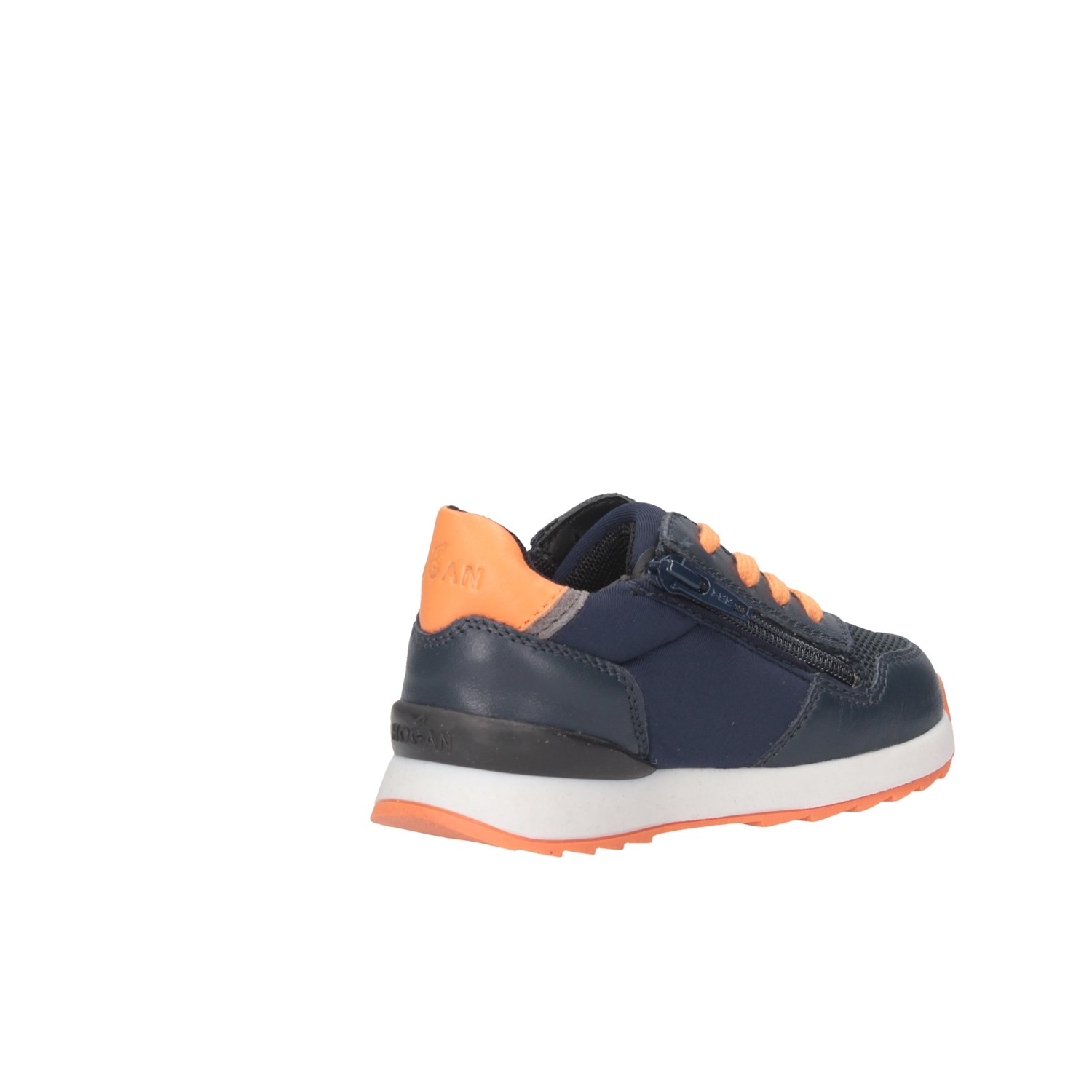 Hogan Junior HXT4840CF90MB9748S Blue / Orange Shoes Child 