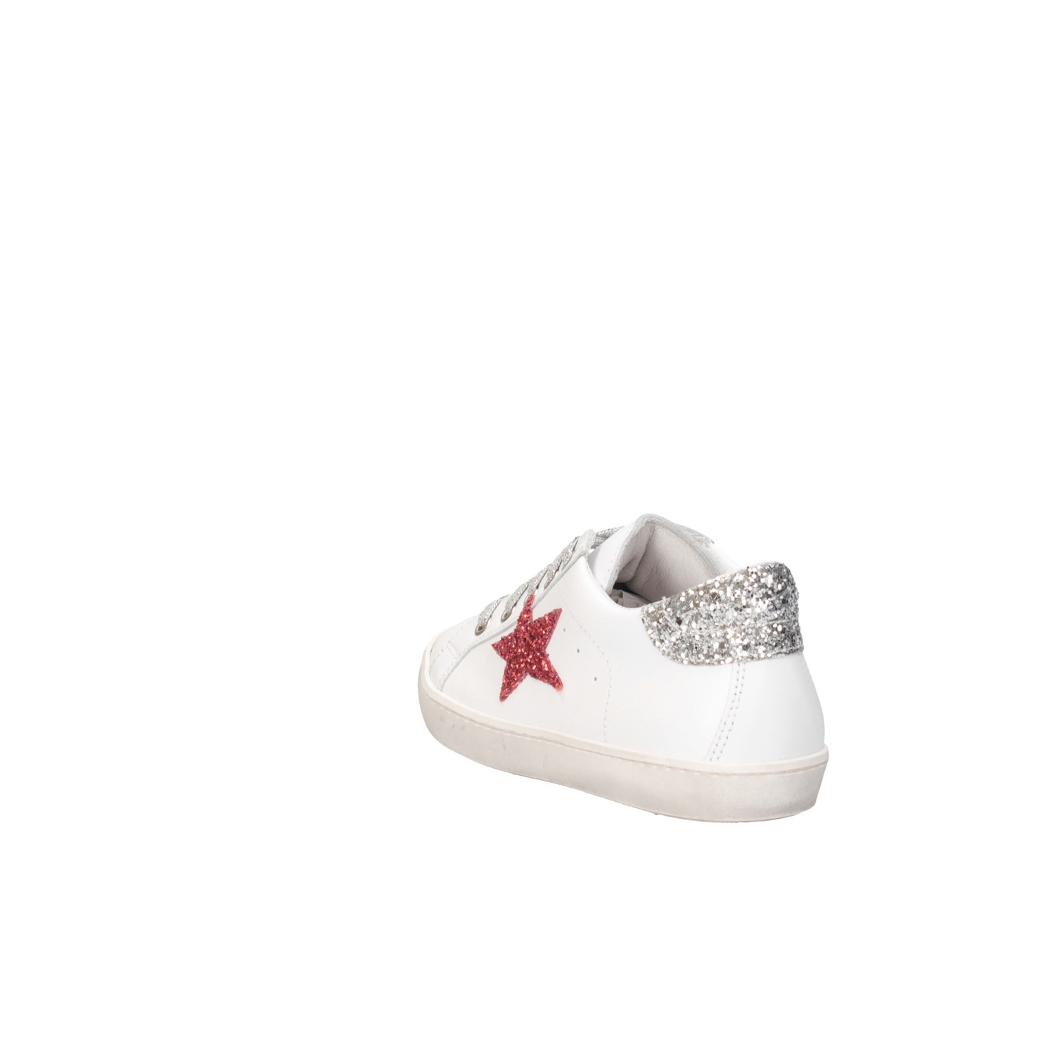 Dianetti Made In Italy I9869 White / Silver Shoes Child 