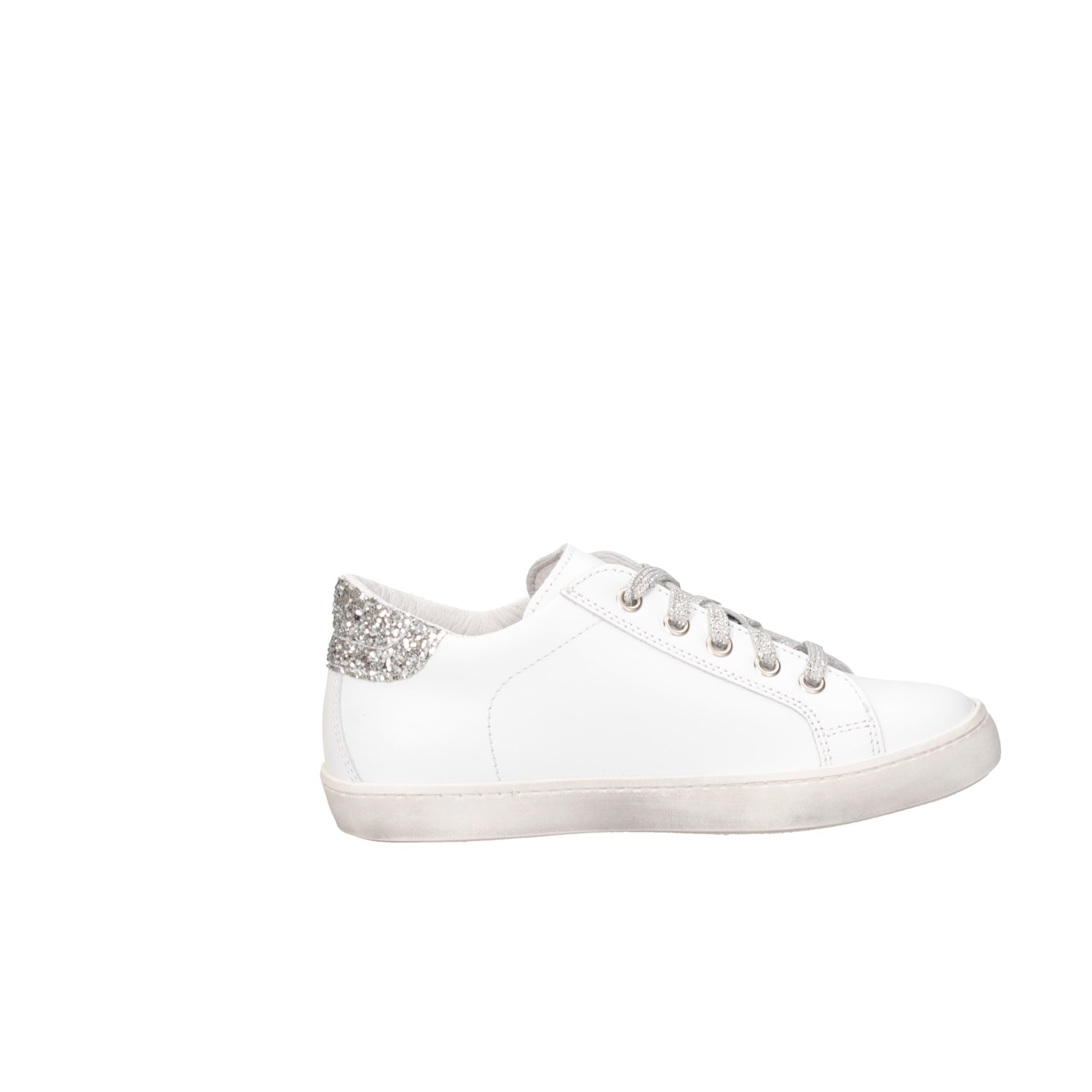 Dianetti Made In Italy I9869 Bianco/argento Scarpe Bambina 