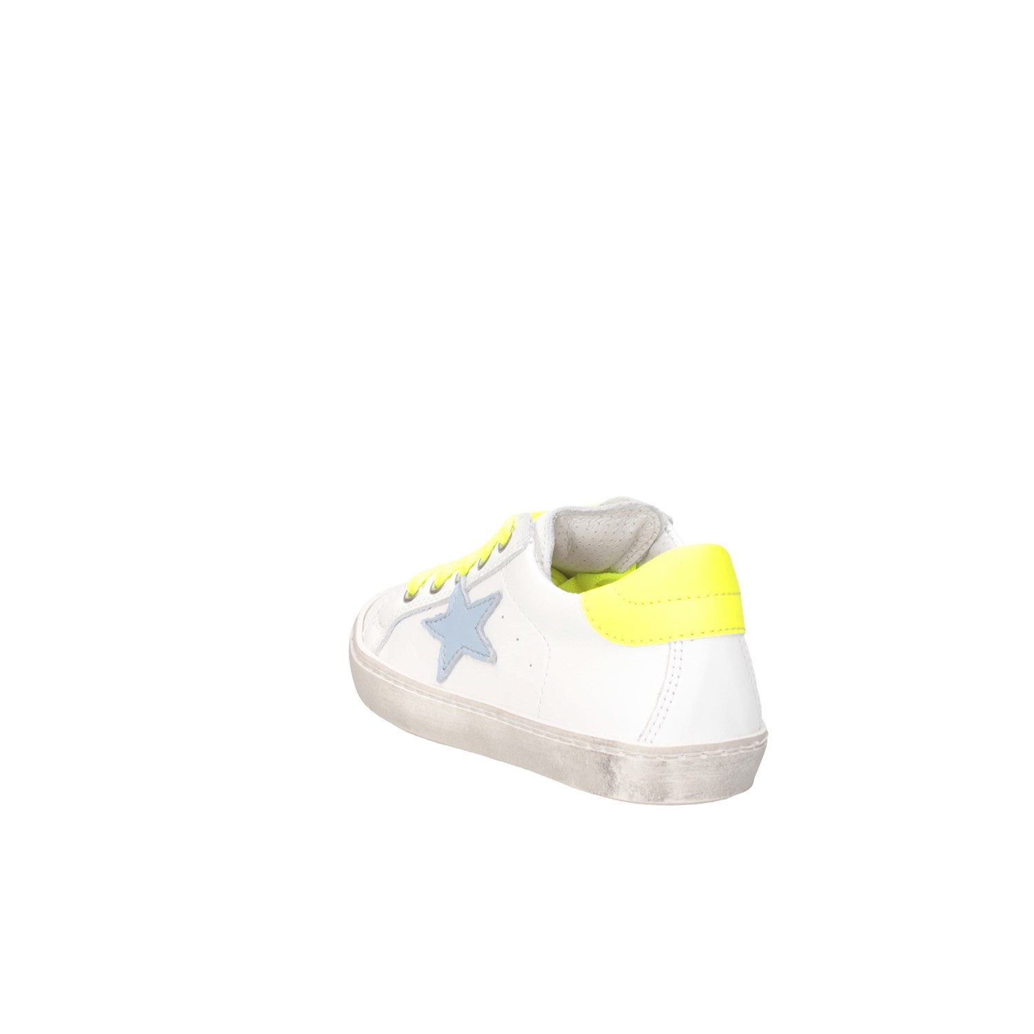 Dianetti Made In Italy I9869 BIANCO/GIALLO FLUO Scarpe Bambina 