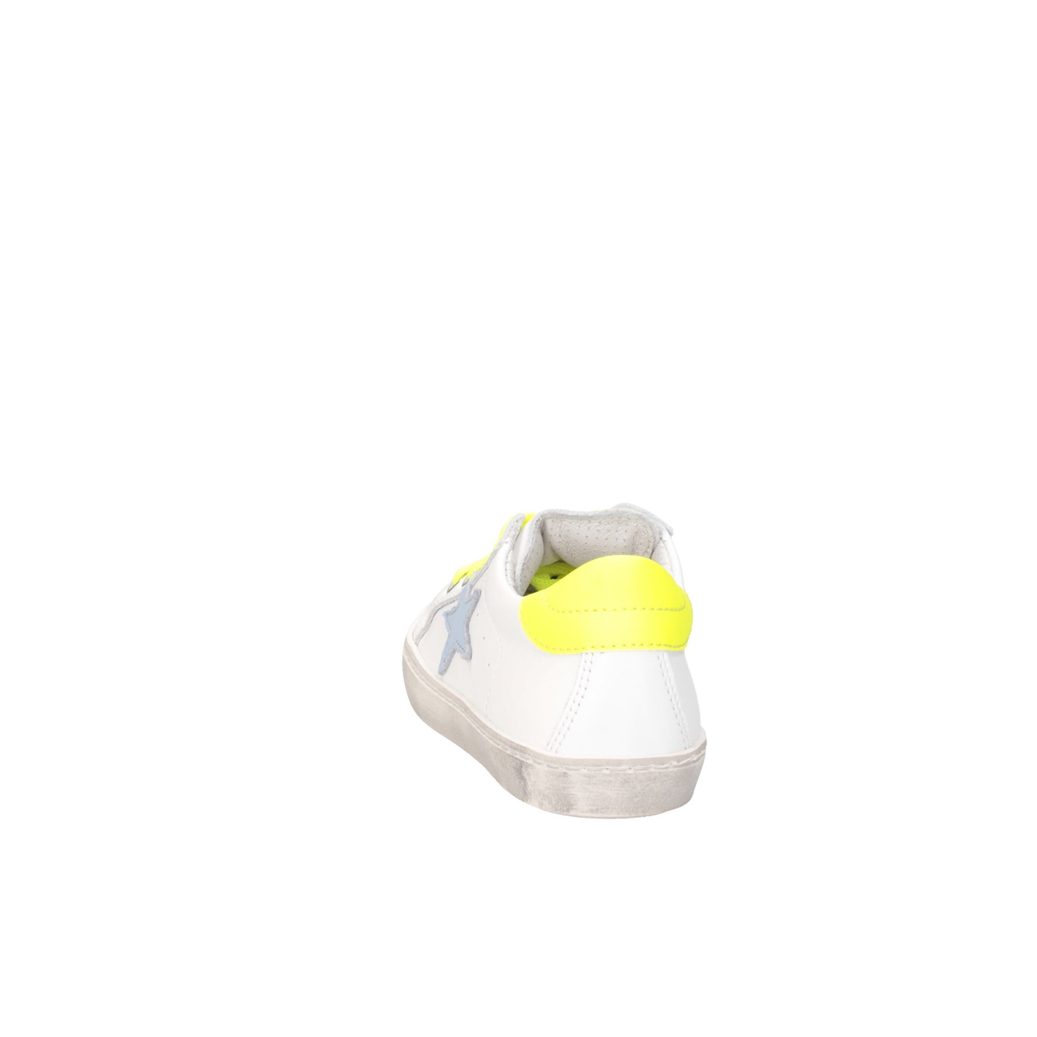 Dianetti Made In Italy I9869 BIANCO/GIALLO FLUO Scarpe Bambina 