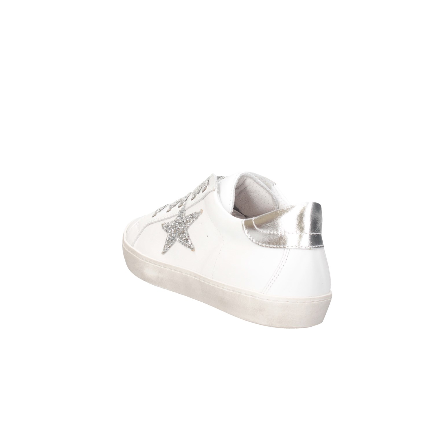 Dianetti Made In Italy I9869 WHITE / SILVER LAM Shoes Child 