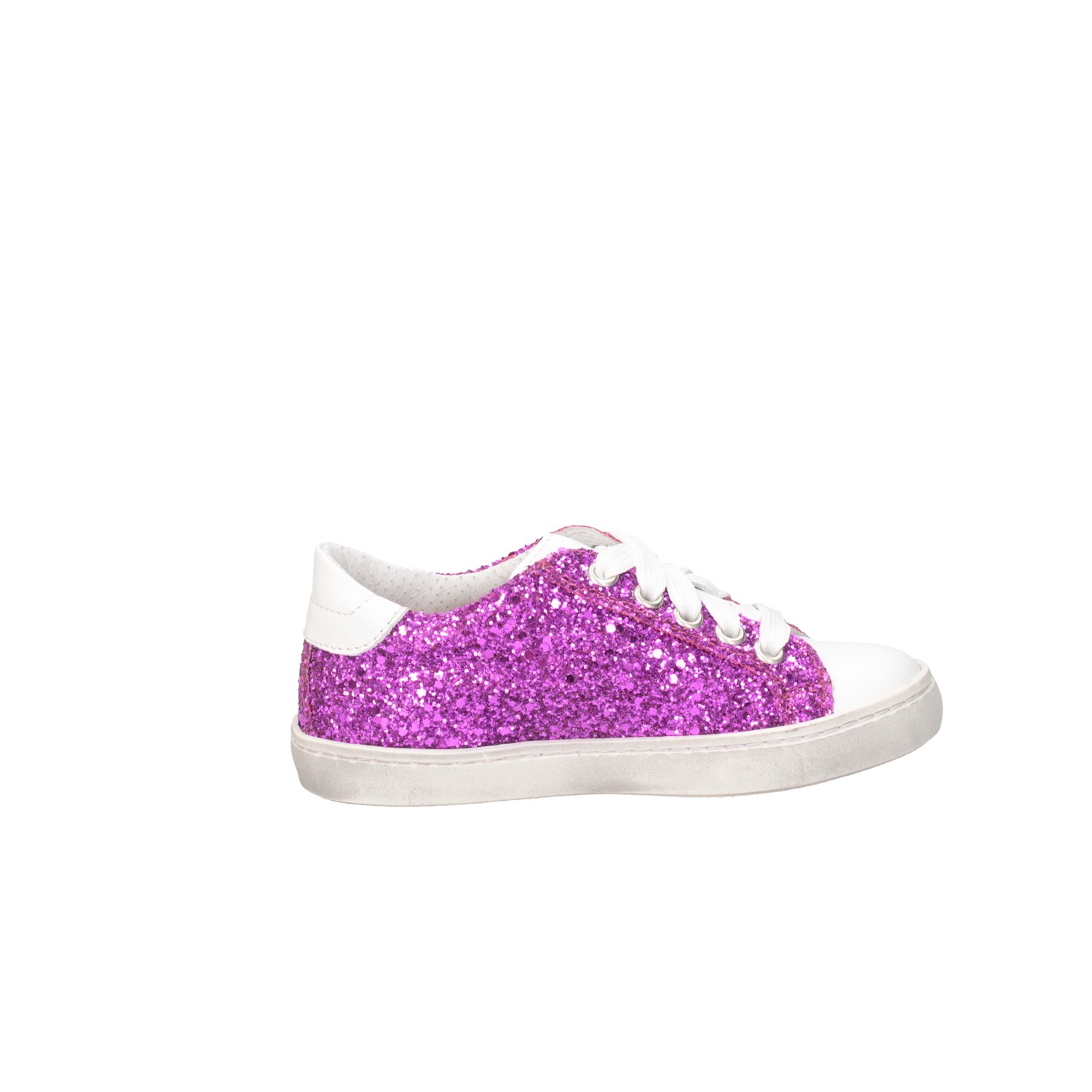 Dianetti Made In Italy I9869 WHITE / PURPLE GLIT Shoes Child 