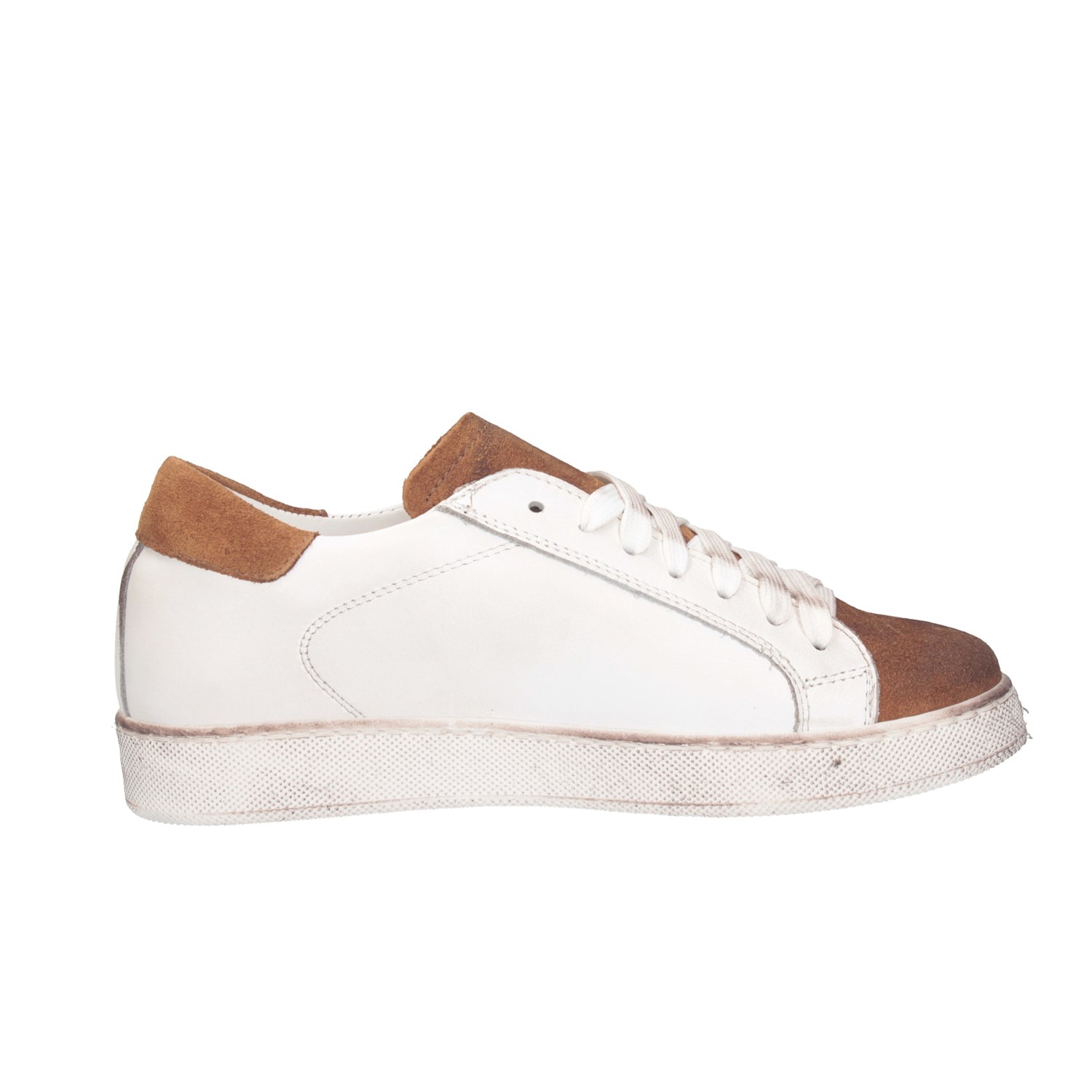 Made In Italy 124 Bianco/cuoio Scarpe Uomo 