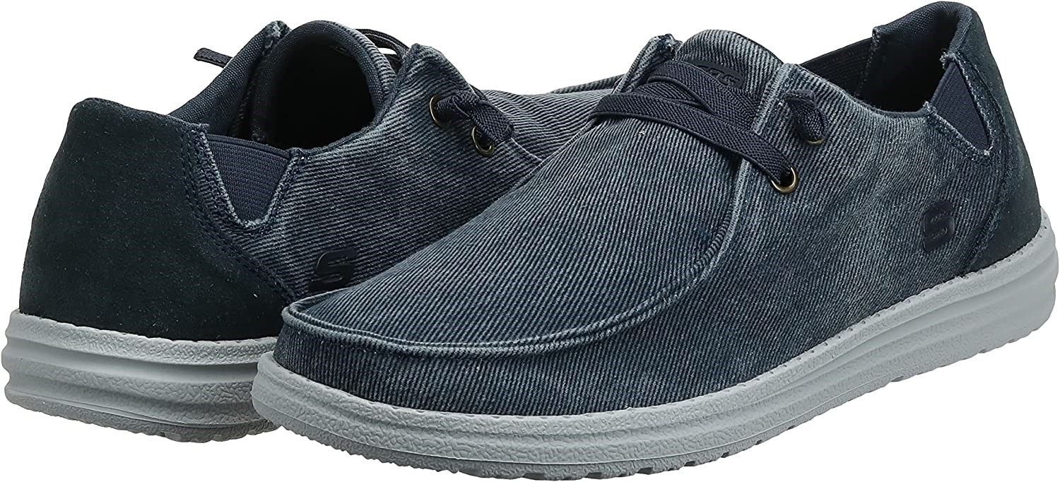 Skechers 66387 Blu Scarpe Uomo 