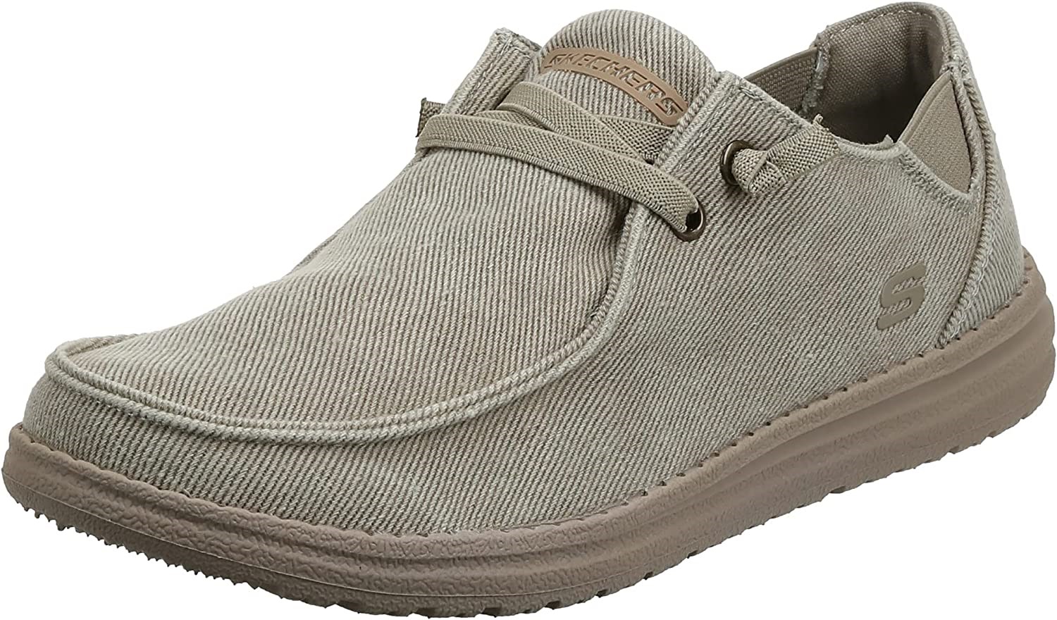 Skechers 66387 Taupe Shoes Man 