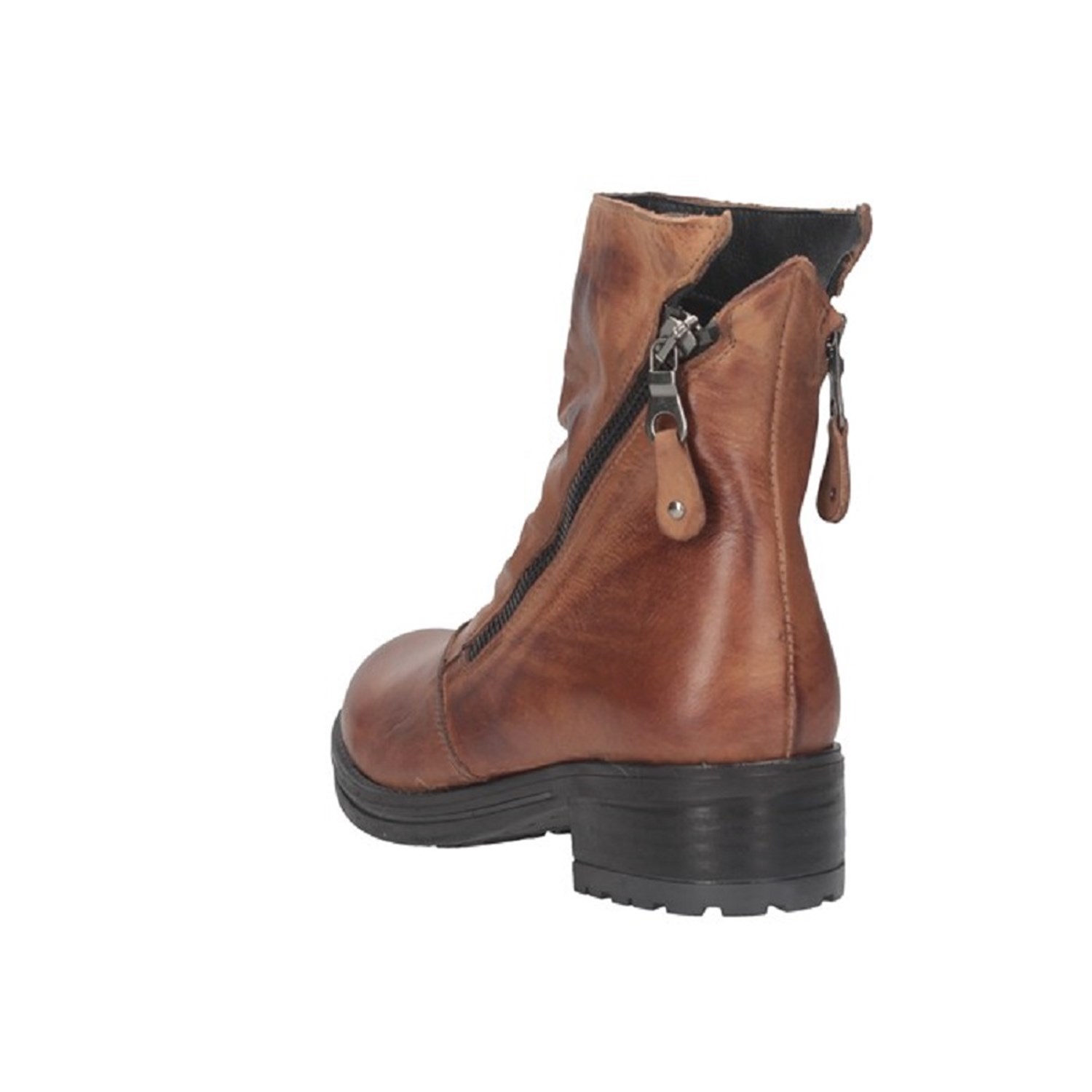 Made In Italy 6 BIKER ALTO Leather Shoes Woman 