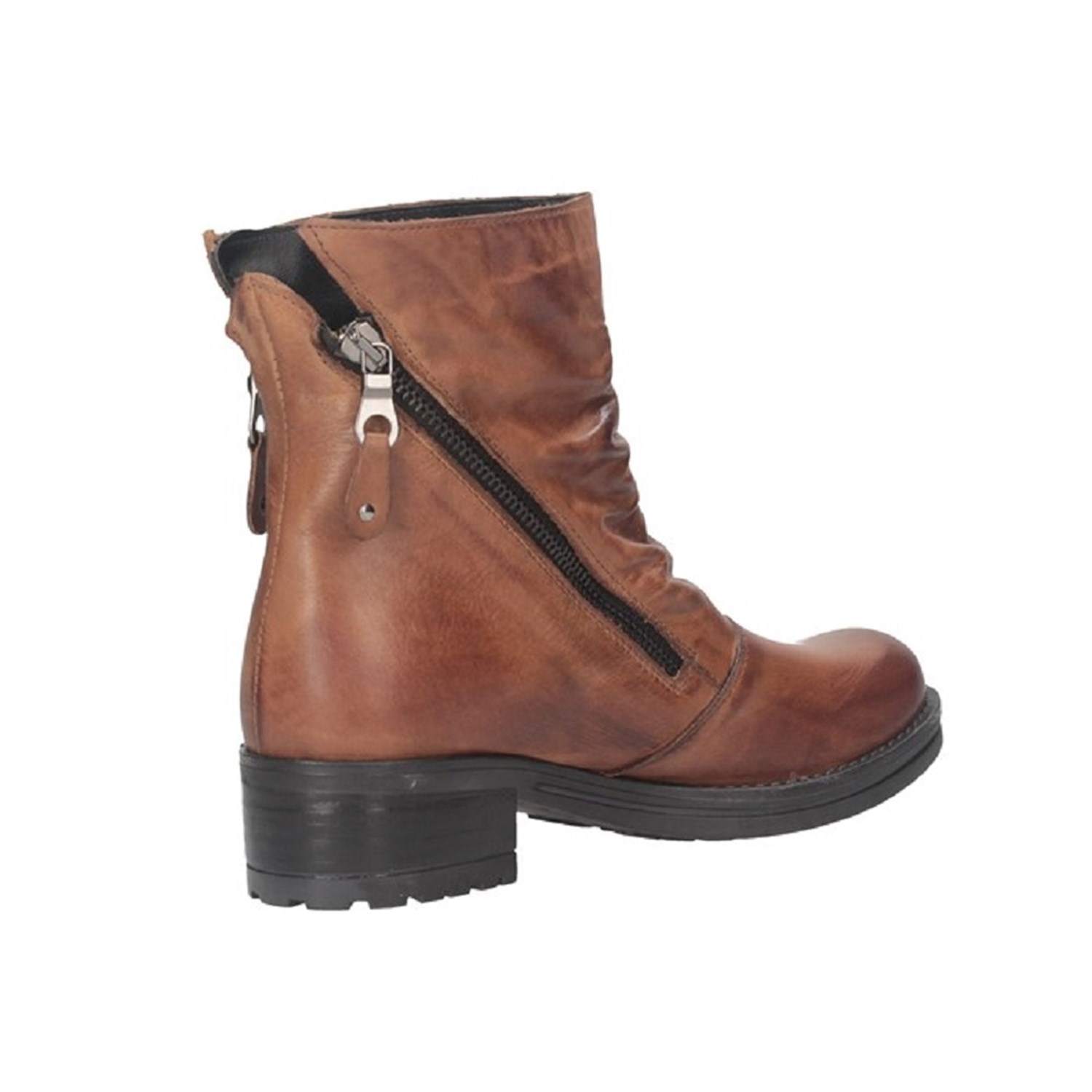 Made In Italy 6 BIKER ALTO Leather Shoes Woman 