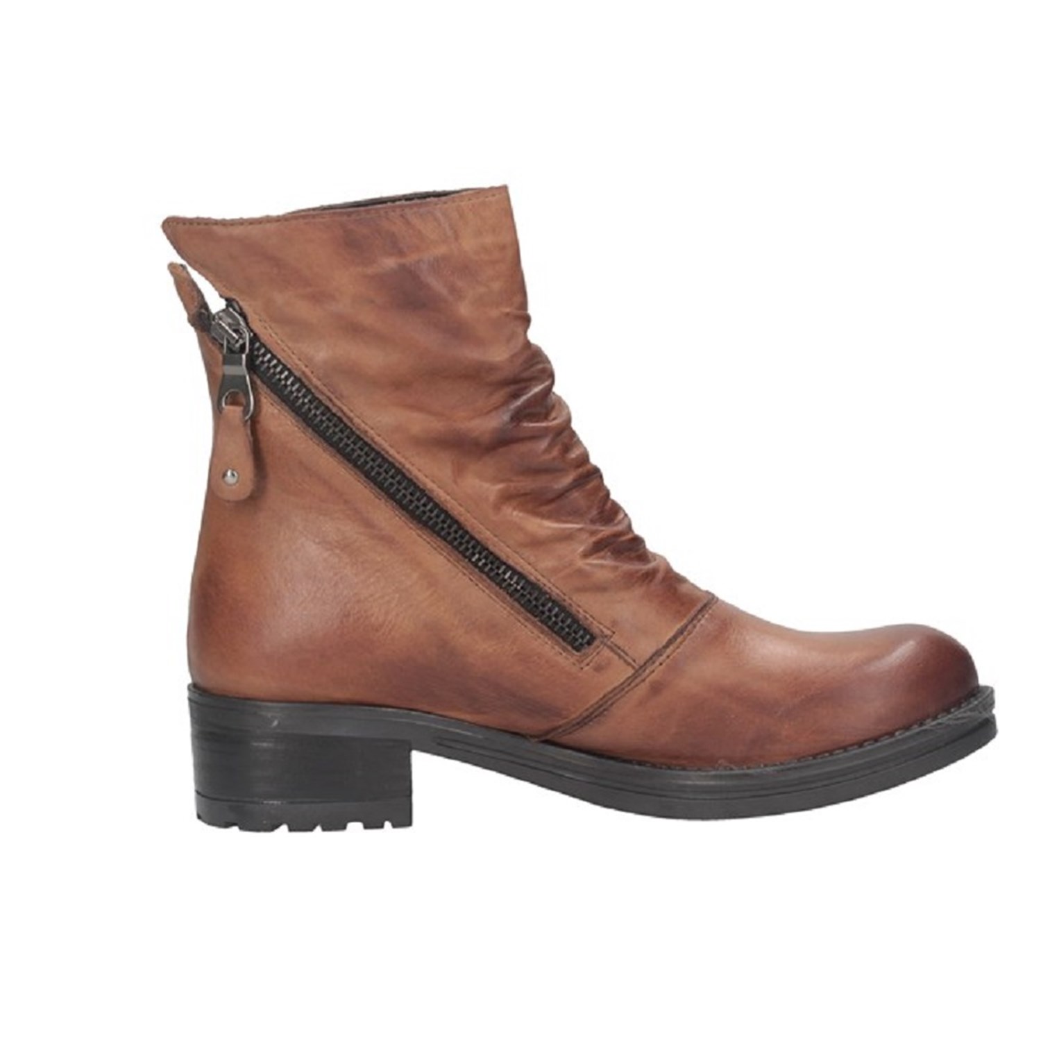 Made In Italy 6 BIKER ALTO Leather Shoes Woman 