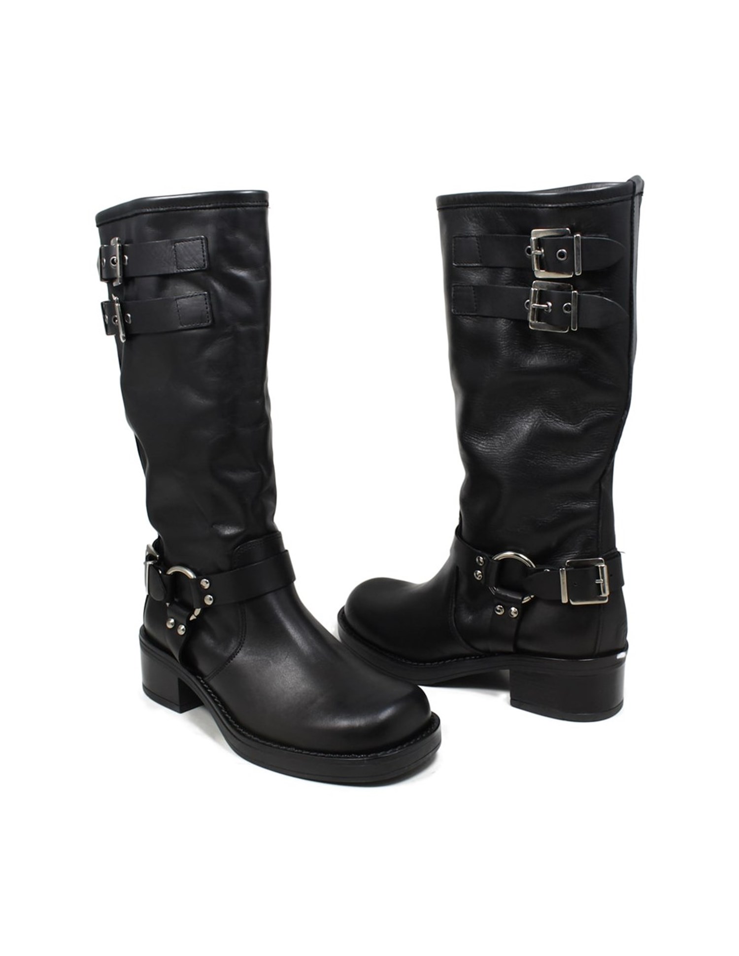 HILYA BIKER 23 Black Scarpe Donna 