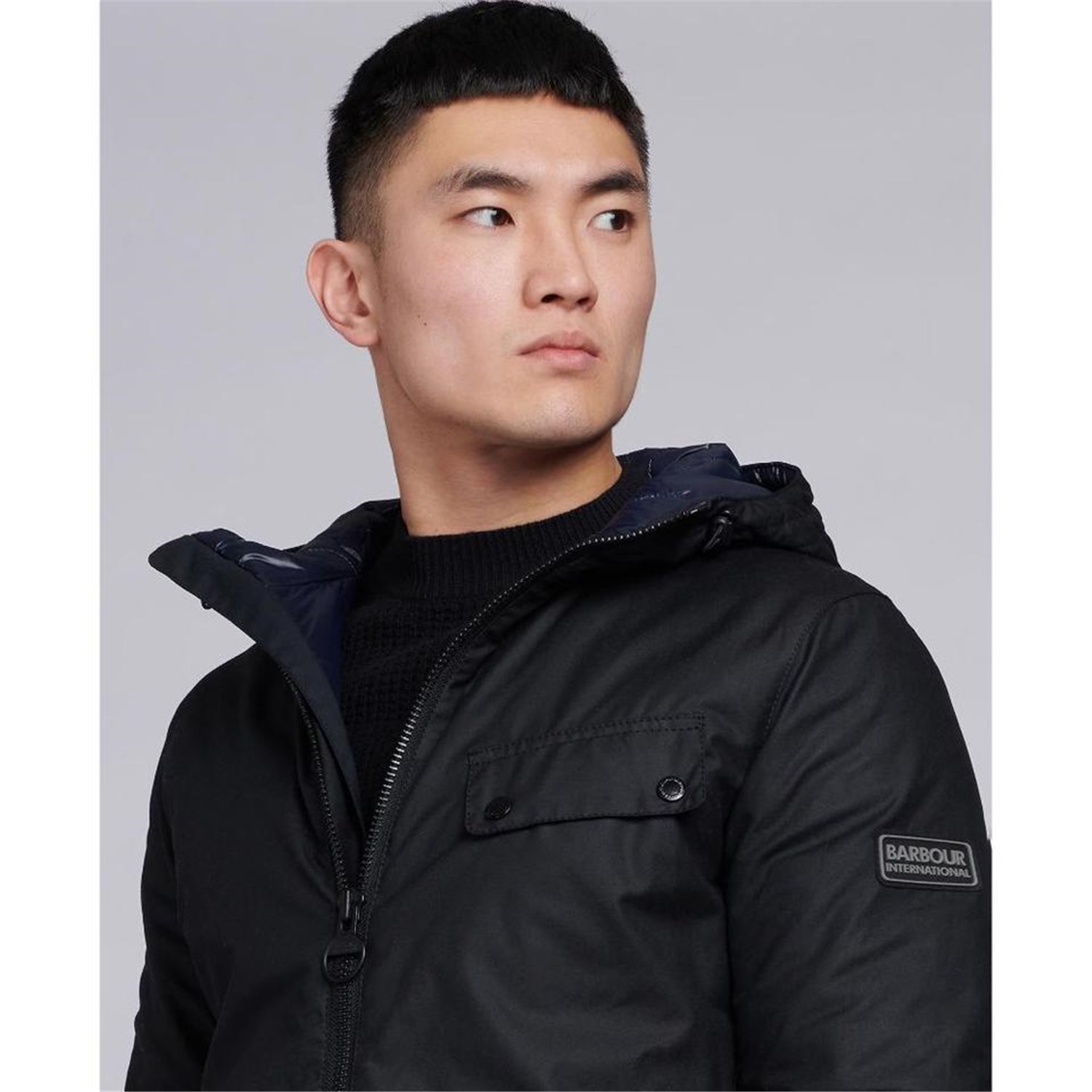 Barbour MWX1886 VISION WAX Black Clothing Man 