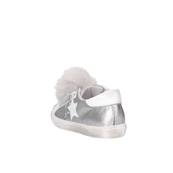 2 Star 2SB1328P B/C Silver / White Shoes Child 
