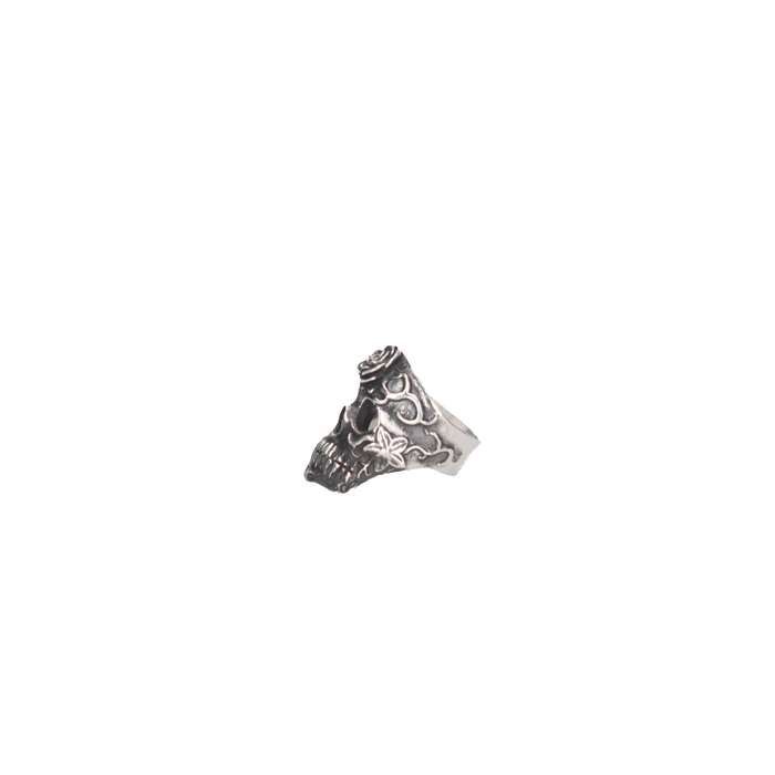 Nicola Scattarella-creazioni AX126 TESCHIO MESSIC Burnished silver Accessories Man 