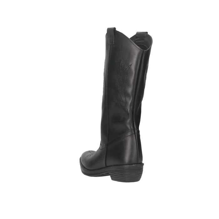 Made In Italy 002 TEXANO Black Shoes Woman 