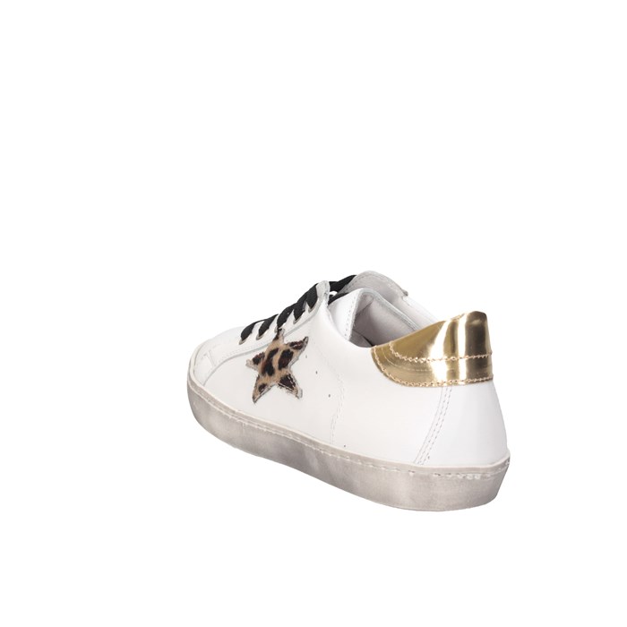 Dianetti Made In Italy I9869 Bianco/oro Scarpe Bambina 