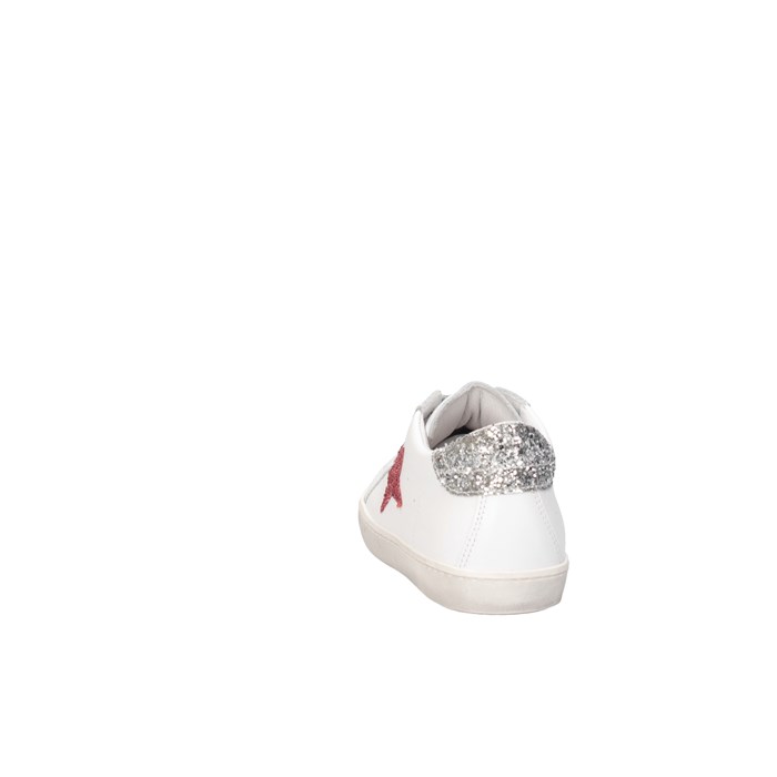 Dianetti Made In Italy I9869 Bianco/argento Scarpe Bambina 