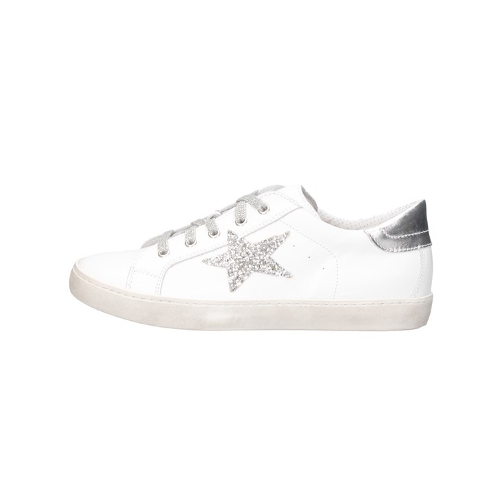 Dianetti Made In Italy I9869 BIANCO/LAM ARGENTO Scarpe Bambina 