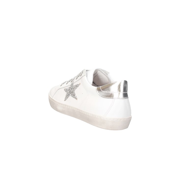 Dianetti Made In Italy I9869 WHITE / SILVER LAM Shoes Child 