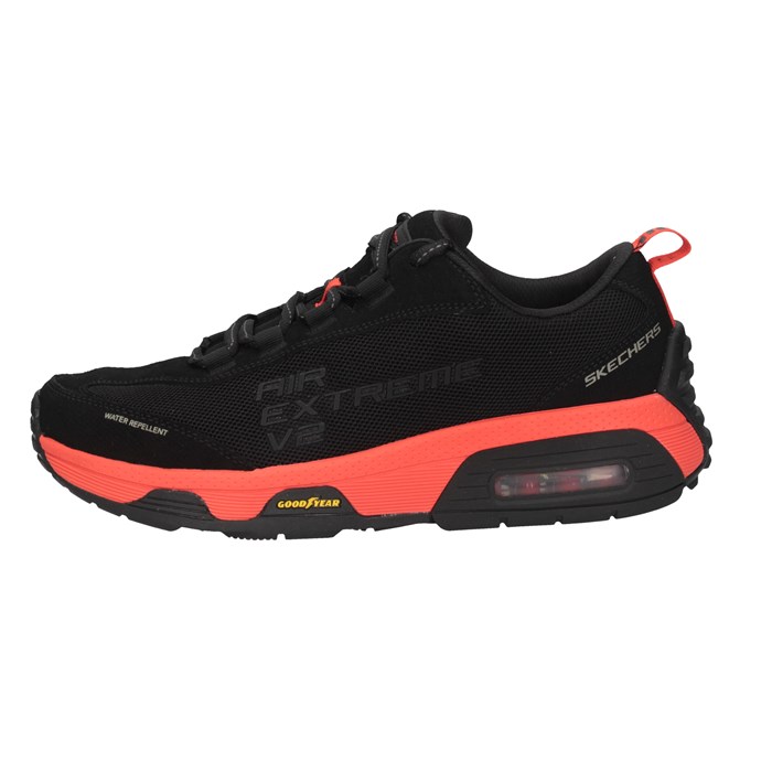 Skechers 232256 Nero/rosso Scarpe Uomo 