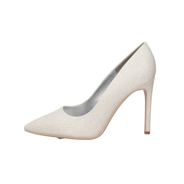 Francesco Milano 010-01G Silver Glitter Shoes Woman 