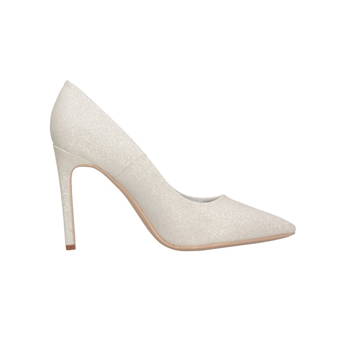 Francesco Milano 010-01G Silver Glitter Shoes Woman 