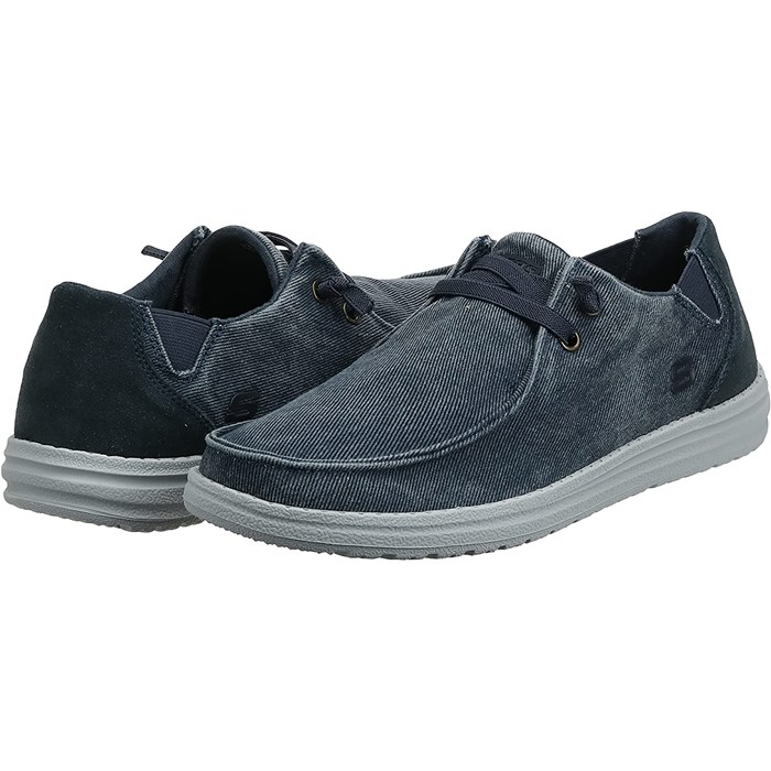 Skechers 66387 Blu Scarpe Uomo 