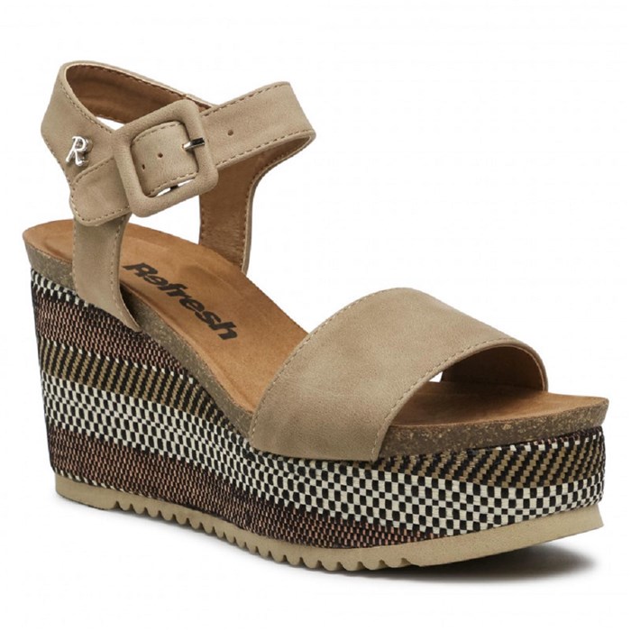 Refresh 72671 Taupe Shoes Woman 