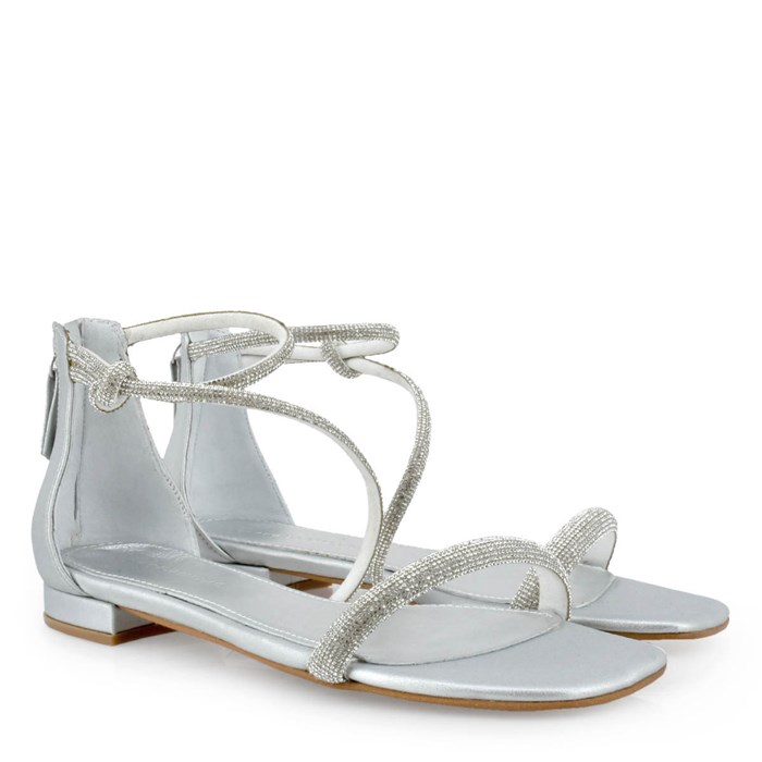 Tsakiris Mallas 950 Argento Scarpe Donna 