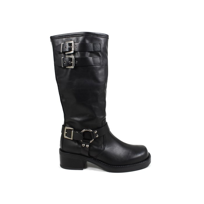 HILYA BIKER 23 Black Scarpe Donna 