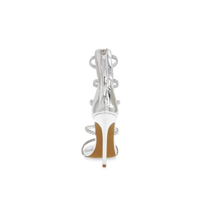 Steve Madden ENTRUST Silver Shoes Woman 