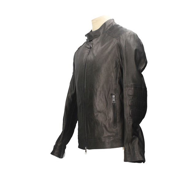 Wild & C Abbiglimento In Pelle P143 Black Clothing Man 