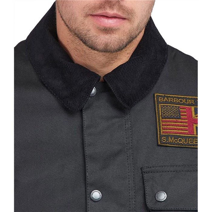 Barbour mwx1853 Steve Mc Queen Black Clothing Man 